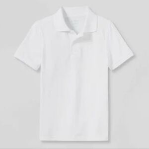 Cat & Jack white polo shirt
